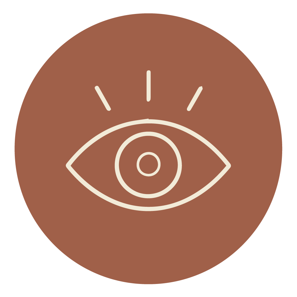 Notice icon — an eye, representing awareness of patterns and behaviours